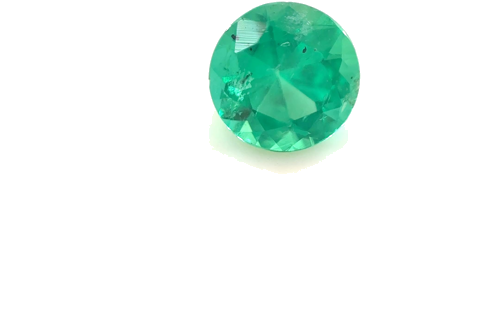 0.5 carat GREEN Round Smaragdas (1)