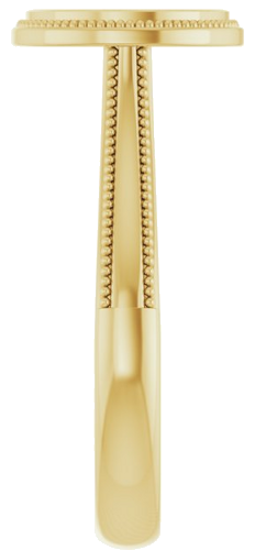 Sužadėtuvių Žiedas „Solitaire“ 585 Geltonojo Aukso Round 8mm (3)