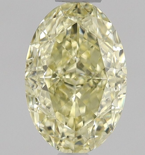0.68 carat Fancy Yellow-VS1 Natūralus Oval Deimantas (1)