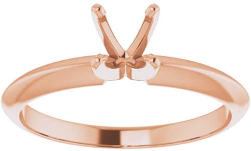 Sužadėtuvių Žiedas „Light Solitaire“ 585 Rožinis Aukso Round 5mm x 5.3mm (3)