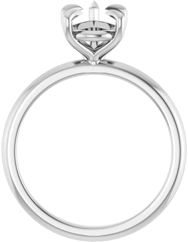 Sužadėtuvių Žiedas „Solitaire“ 585 Baltojo Aukso Pear Shape 10mm x 7mm (2)