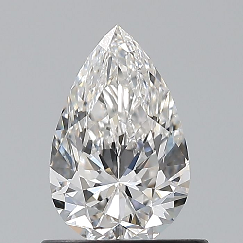 0.7 carat F-VVS2 Natūralus Pear Deimantas (1)