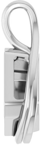 Pakabukas „Solitaire“ 925 Sidabro Emerald 12mm x 10mm (3)