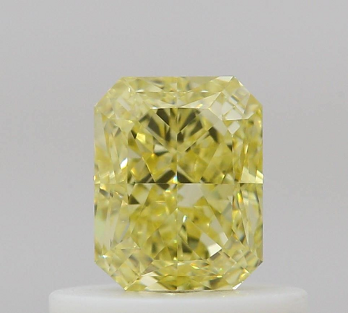 0.51 carat Fancy Intense Yellow-VS2 Natūralus Radiant Deimantas (1)
