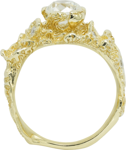 Gold ring with diamonds (6)