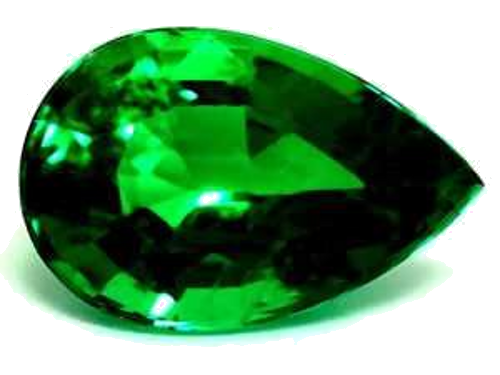 0.56 carat GREEN Pear Smaragdas (1)
