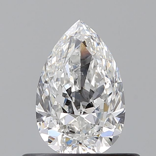 0.51 carat F-SI1 Natūralus Pear Deimantas (1)