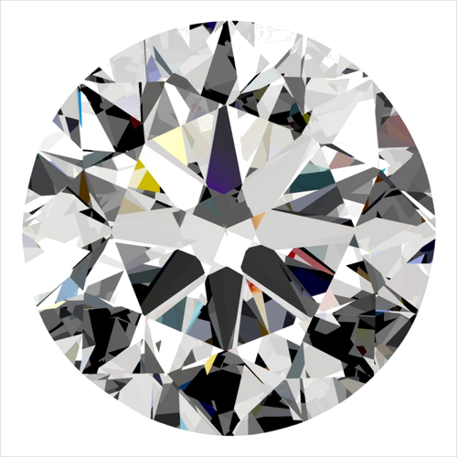 0.4 carat E-VS1 Very Good cut Natūralus Round Deimantas (1)