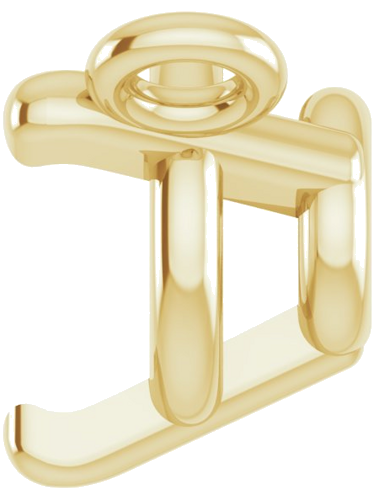 14K Yellow 4.5 mm Round 3-Prong Necklace Center (3)