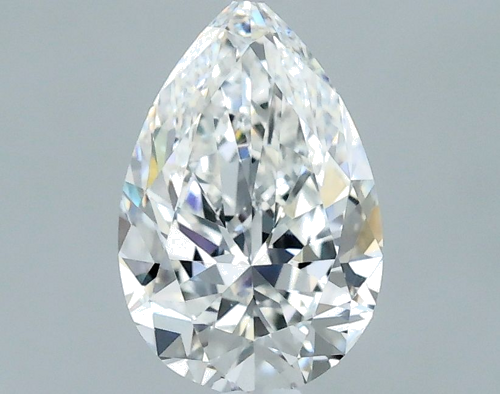 0.7 carat F-VS2 Natūralus Pear Deimantas (1)