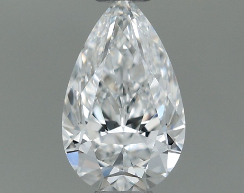 0.5 carat F-VVS2 Natūralus Pear Deimantas (1)