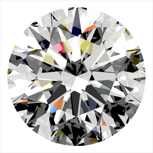 0.33 carat F-SI1 Excellent cut Natūralus Round Deimantas (1)
