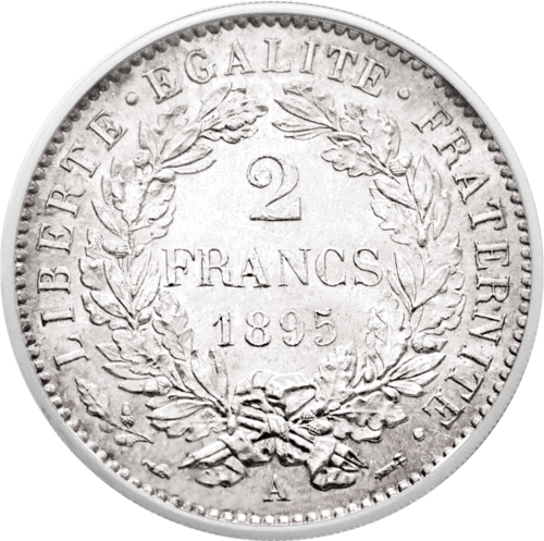 2 Frankai Ceres (1870-1895) Prancūzija sidabrinė moneta (2)