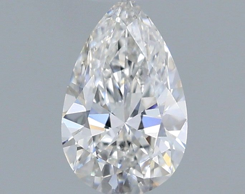 0.4 carat F-VVS1 Natūralus Pear Deimantas (1)