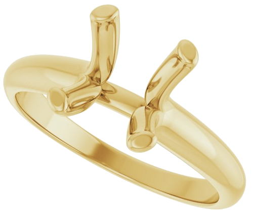 Sužadėtuvių Žiedas „Solitaire“ 10k yellow gold Oval 10mm x 8mm (5)
