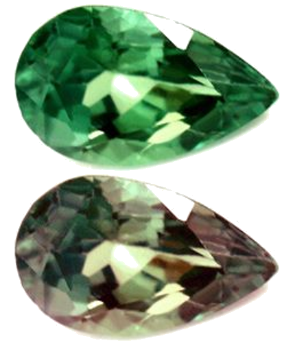 0.39 carat GREEN Pear Alexandrite (1)