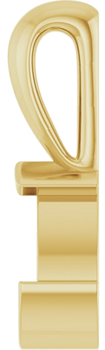Pakabukas „Solitaire“ 14k yellow gold Pear 6mm x 4mm (3)