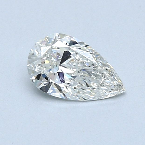 0.53 carat G-SI1 Natūralus Pear Deimantas (1)