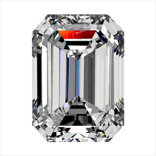 0.4 carat E-SI1 Natūralus Emerald Deimantas (1)
