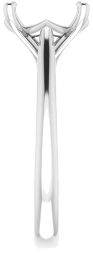 Sužadėtuvių Žiedas „Solitaire“ 585 Baltojo Aukso Round 10mm (4)