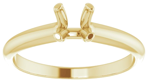 Sužadėtuvių Žiedas „Solitaire“ 10k yellow gold Round 5.5mm (3)