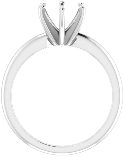 Sužadėtuvių Žiedas „Solitaire“ 585 Baltojo Aukso Round 7.4mm (2)