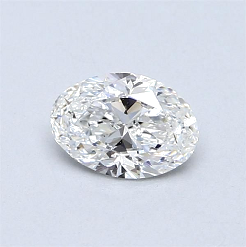 0.53 carat E-VVS2 Natūralus Oval Deimantas (1)