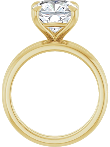 Sužadėtuvių Žiedas „Solitaire“ 14k yellow gold Cushion 9mm (7)
