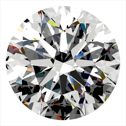 0.37 carat F-SI1 Excellent cut Natūralus Round Deimantas (1)