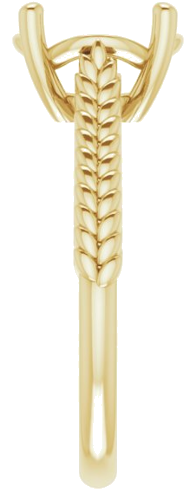 Sužadėtuvių Žiedas „Solitaire“ 14k yellow gold Round 9mm (4)