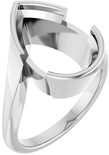 Sužadėtuvių Žiedas „Half-Bezel Solitaire“ 925 Sidabro Pear 15mm x 10mm (1)