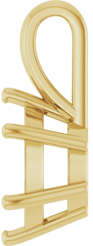 Pakabukas „Solitaire Charm“ 14k yellow gold Round 10mm (3)
