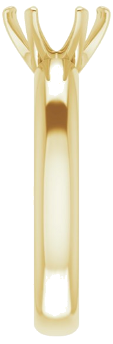 Sužadėtuvių Žiedas „Solitaire“ 585 Geltonojo Aukso Round 7.4mm (4)