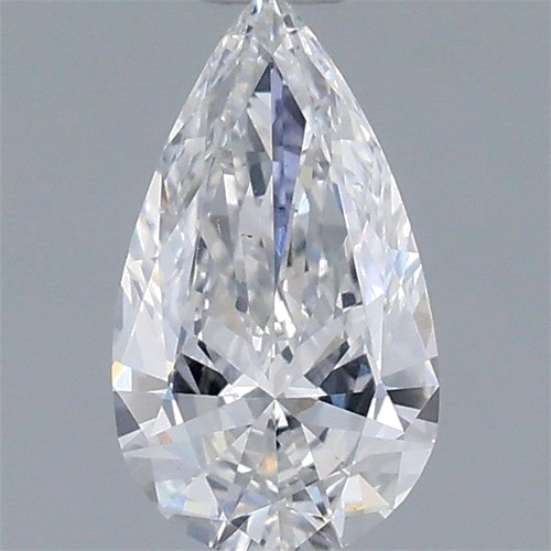 0.5 carat E-SI1 Natūralus Pear Deimantas (1)
