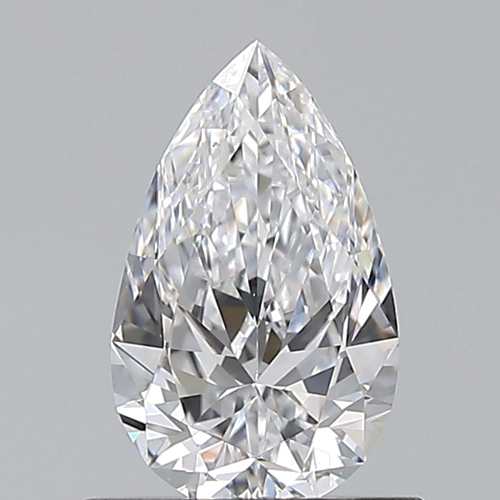 0.7 carat D-VS2 Natūralus Pear Deimantas (1)