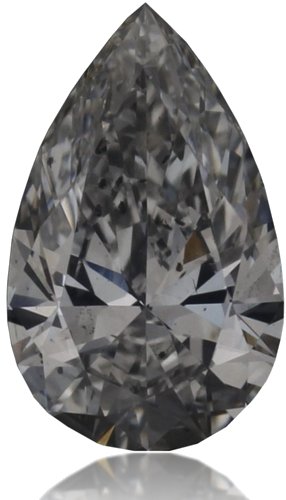 0.3 carat F-SI2 Natūralus Pear Deimantas (1)