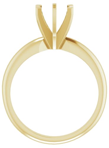 14K Yellow 6-6.6 mm Round 6-Prong Solitaire Ring Mounting (2)