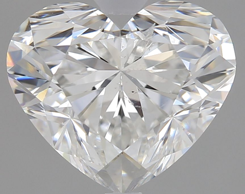 1.8 carat F-SI2 Natūralus Heart Deimantas (1)
