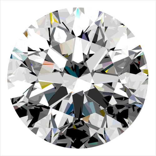 0.5 carat I-VS2 Excellent cut Natūralus Round Deimantas (1)
