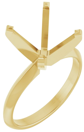 Sužadėtuvių Žiedas „Solitaire“ 14k yellow gold Round 11.2mm (1)
