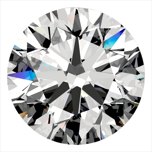 0.5 carat E-VVS1 Excellent cut Natūralus Round Deimantas (1)