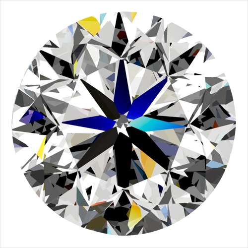 0.3 carat H-VVS2 GD cut Natūralus Round Deimantas (1)