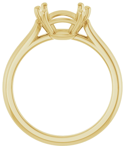 Sužadėtuvių Žiedas 14k yellow gold Elongated Cushion 10mm x 8mm (2)