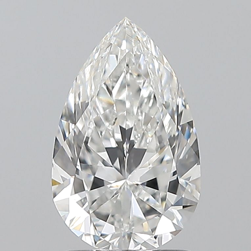 1.5 carat F-VS2 Natūralus Pear Deimantas (1)