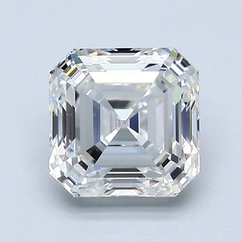 1.51 carat H-VVS2 Natūralus Asscher Deimantas (1)