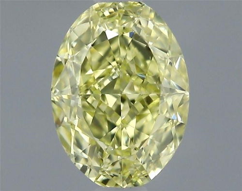 0.4 carat Fancy Intense Yellow-VS1 Natūralus Oval Deimantas (1)