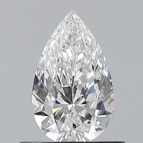 0.52 carat D-VVS2 Natūralus Pear Deimantas (1)