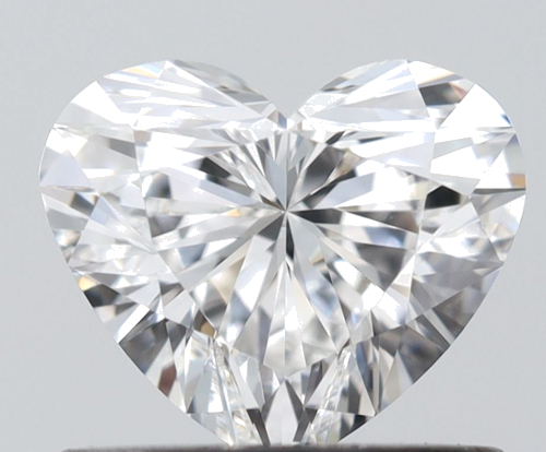 0.6 carat F-VVS1 Natūralus Heart Deimantas (1)