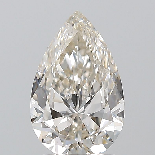1.5 carat K-VS2 Natūralus Pear Deimantas (1)