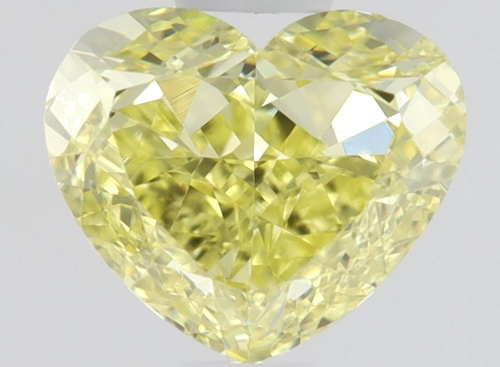 0.5 carat Fancy Intense  Yellow-VS1 Natūralus Heart Deimantas (1)